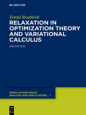 cover image of Relaxation in Optimization Theory and Variational Calculus